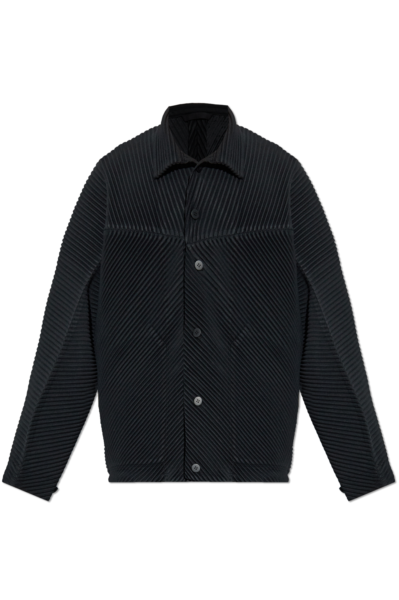 Homme Plisse ジャケット Homme Plisse Issey Miyake Men's Pleated Single-Button Sports
